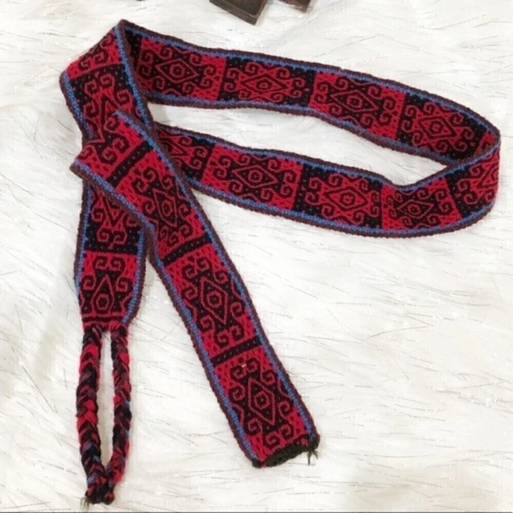 Handwoven Inca Design Belt OS - Picture 4 of 7